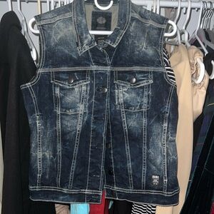 Harley-Davidson women's denim vest.